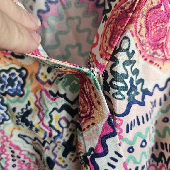 Anthropologie Maeve Multicolored Siya Kimono Dress Size 14 - Picture 8 of 15